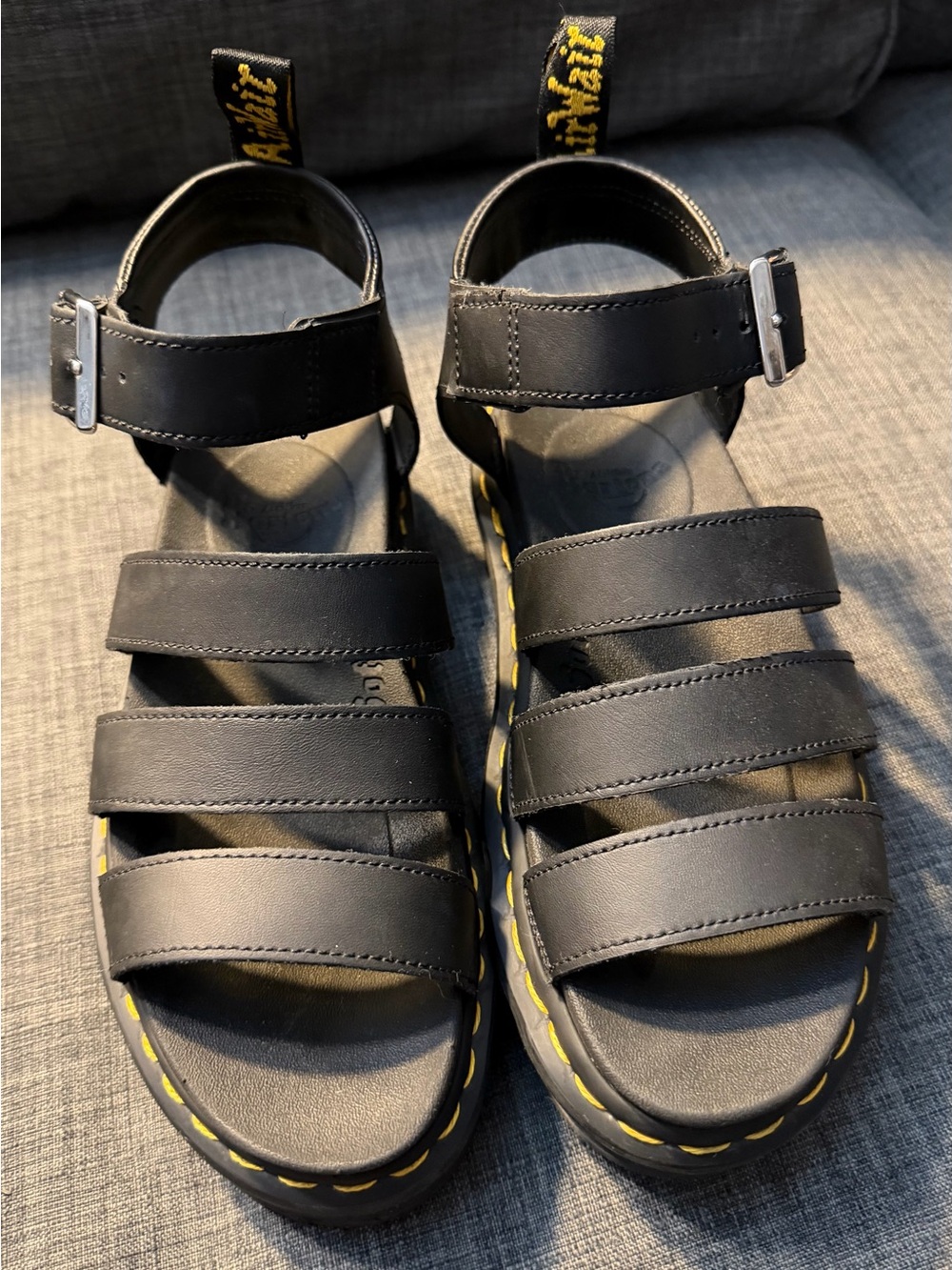 Dr. Martens Women's Black Leather Sandals - Picture 2 of 10